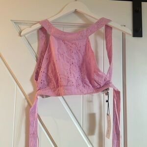Isabelle’s cabinet pink top. Size large